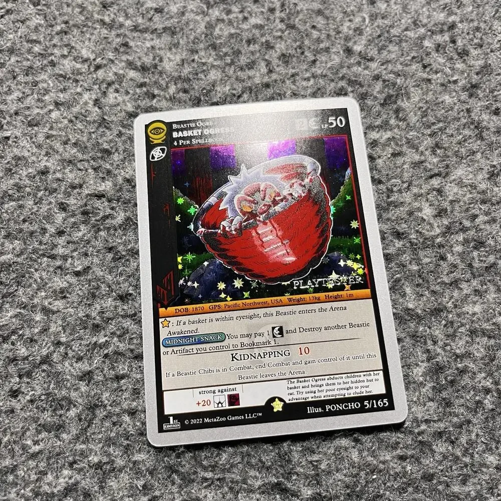 Metazoo Playtester Basket Ogress Seance 1st Edition Silver Border Holo